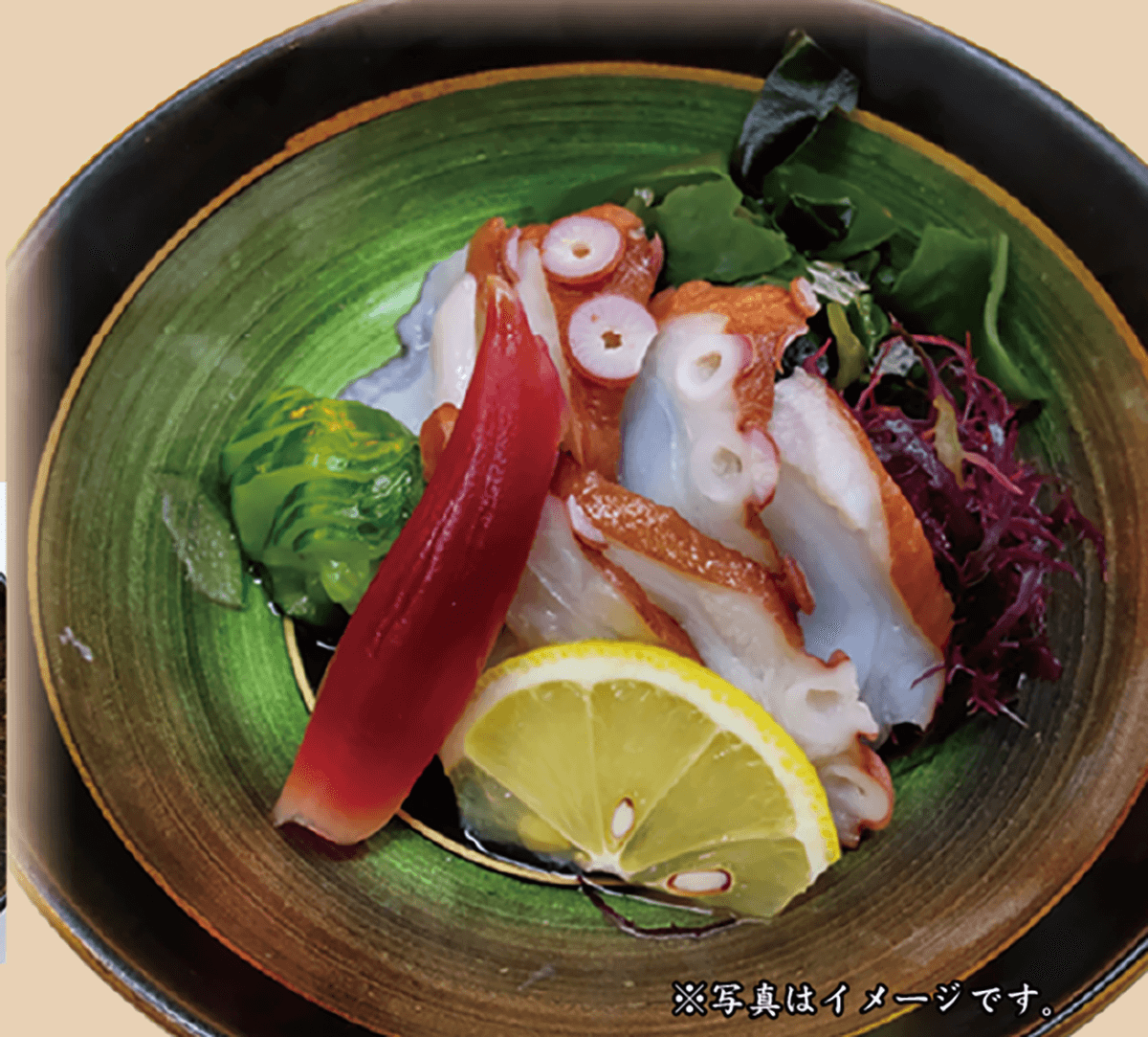 地ダコの酢の物